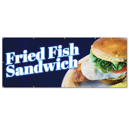 Fried Fish Sandwich Banner