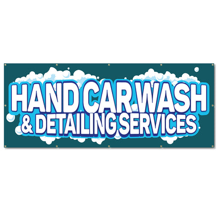 Hand Car Wash Banner