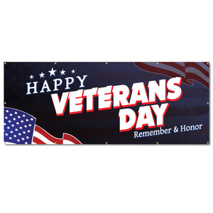 Happy Veterans Day Banner