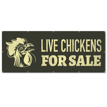 Live Chickens Banner