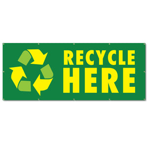 Recycle Here Banner