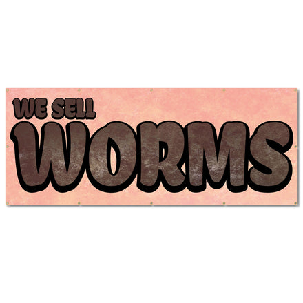 We Sell Worms Banner