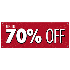 70% Off Banner