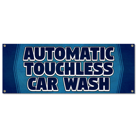 Automatic Touchless Car Wash Banner