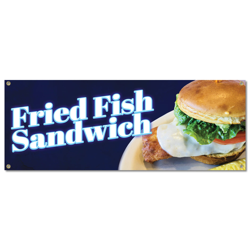 Fried Fish Sandwich Banner