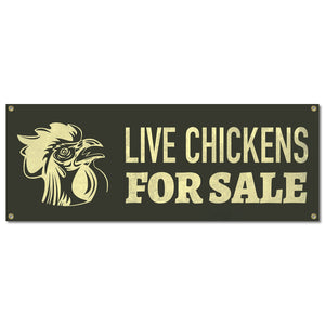 Live Chickens Banner