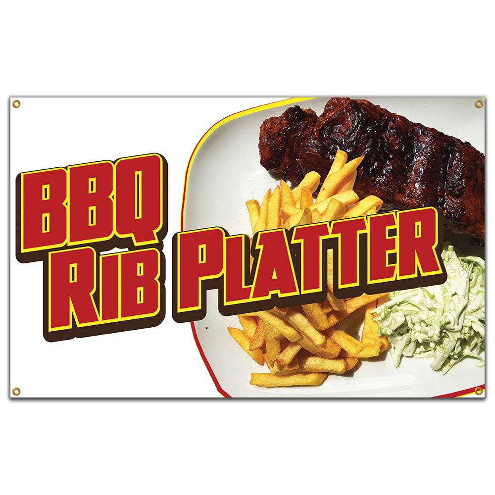 BBQ Rib Platter Banner