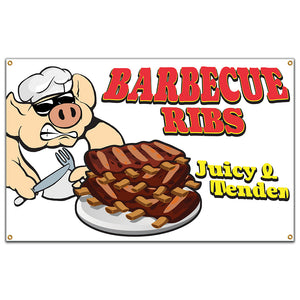 Barbecue Ribs Banner