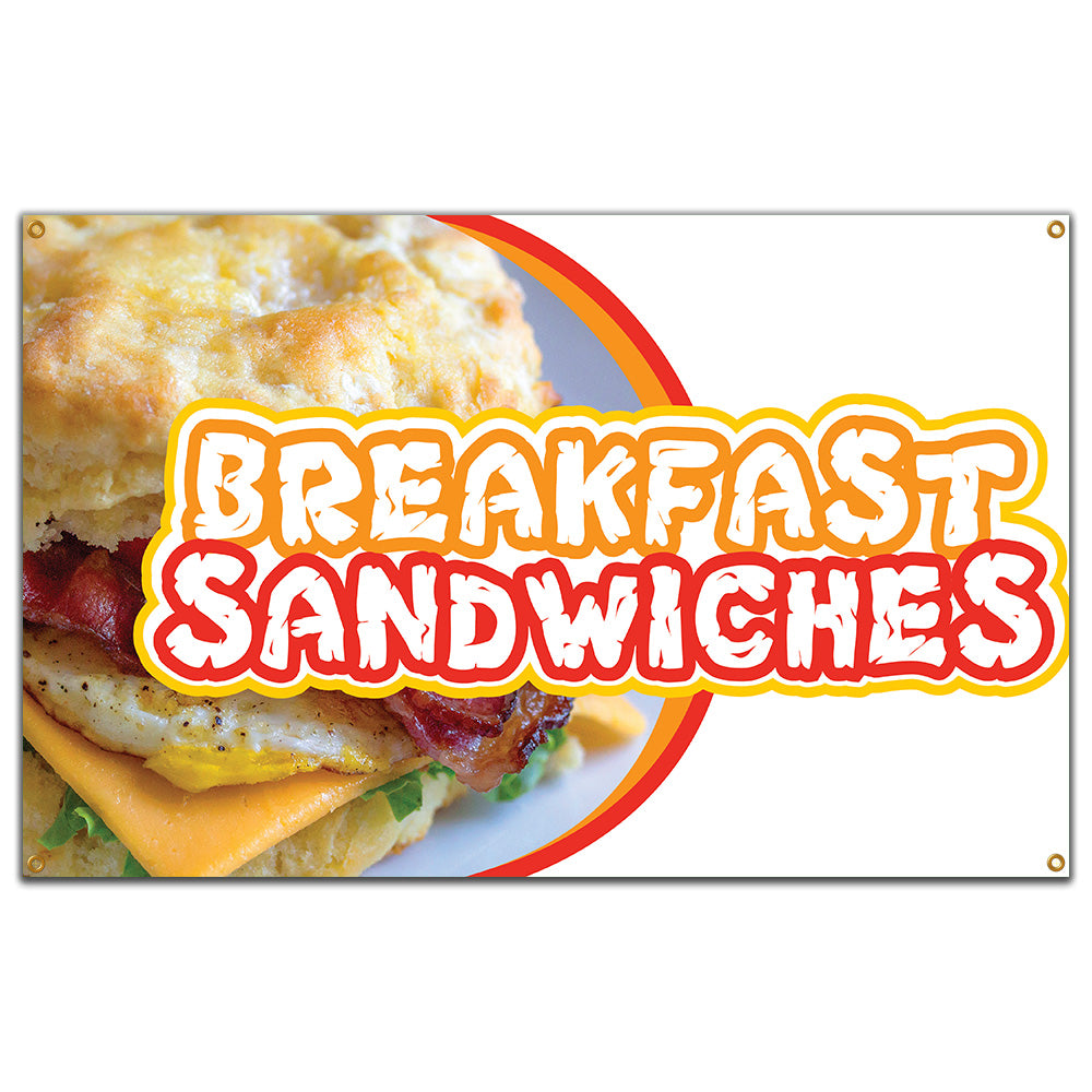 Breakfast Sandwiches Banner