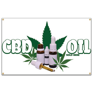 CBD Oil Sold Here Banner