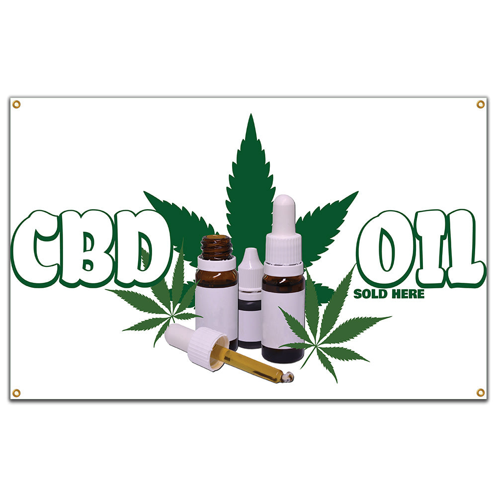 CBD Oil Sold Here Banner