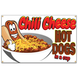 Chili Cheese Hot Dogs Banner