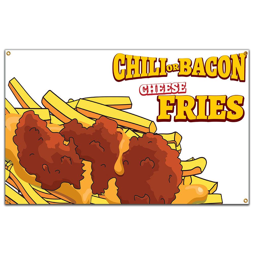 Chili Or Bacon Cheese Fries Banner