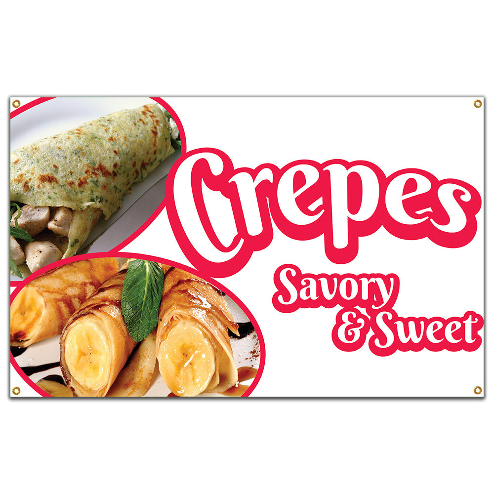 Crepes Savory And Sweet Banner