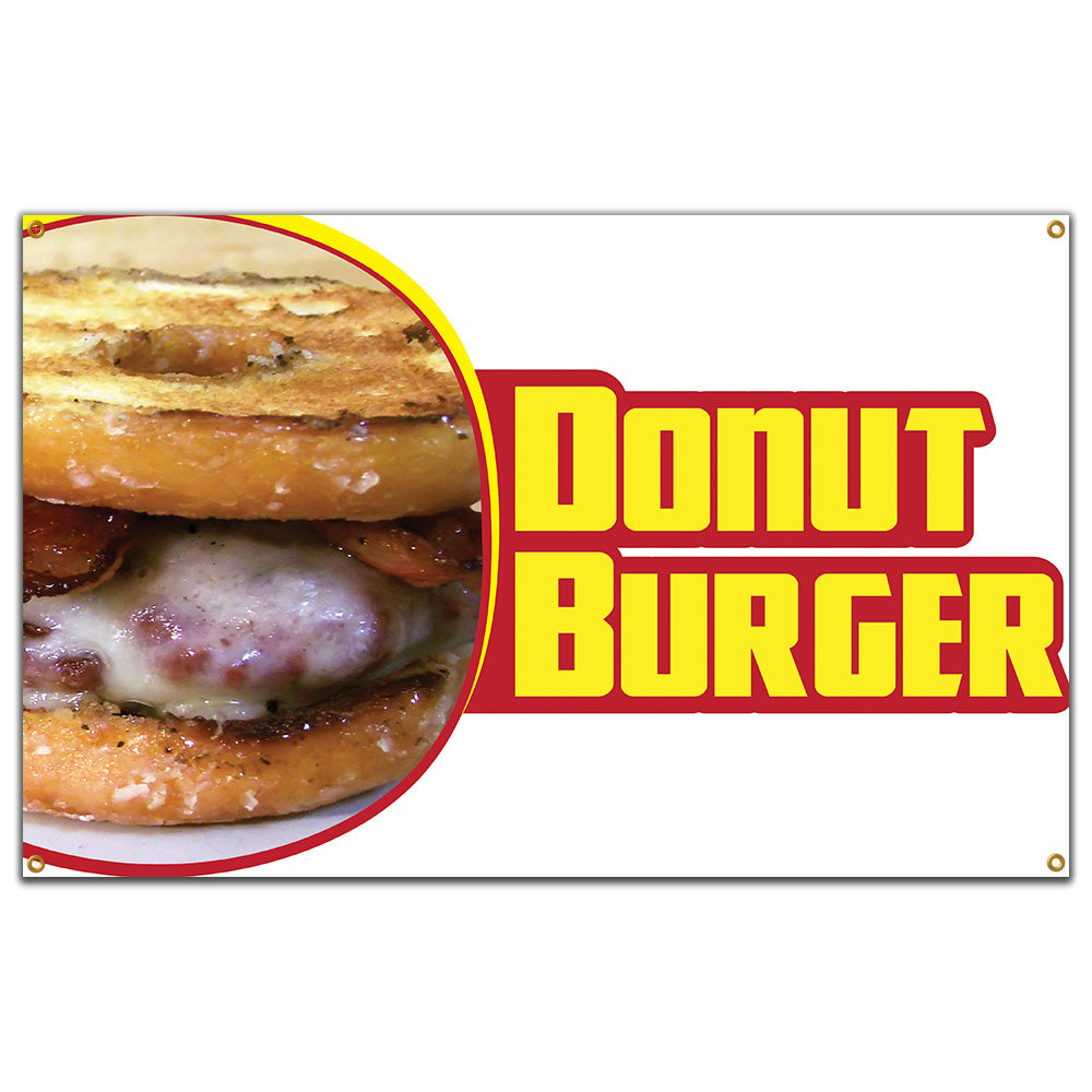 Donut Burger Banner