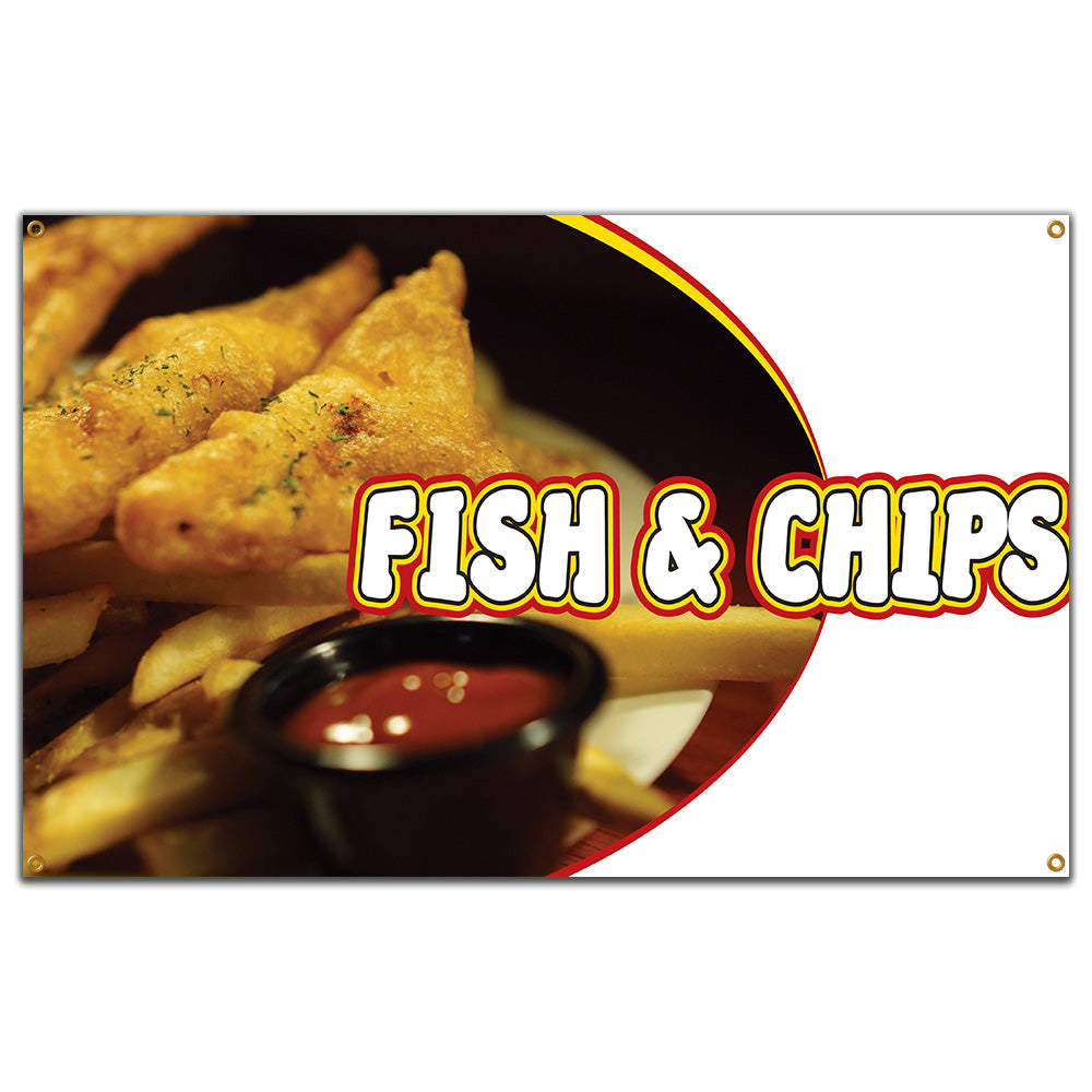 Fish And Chips Banner