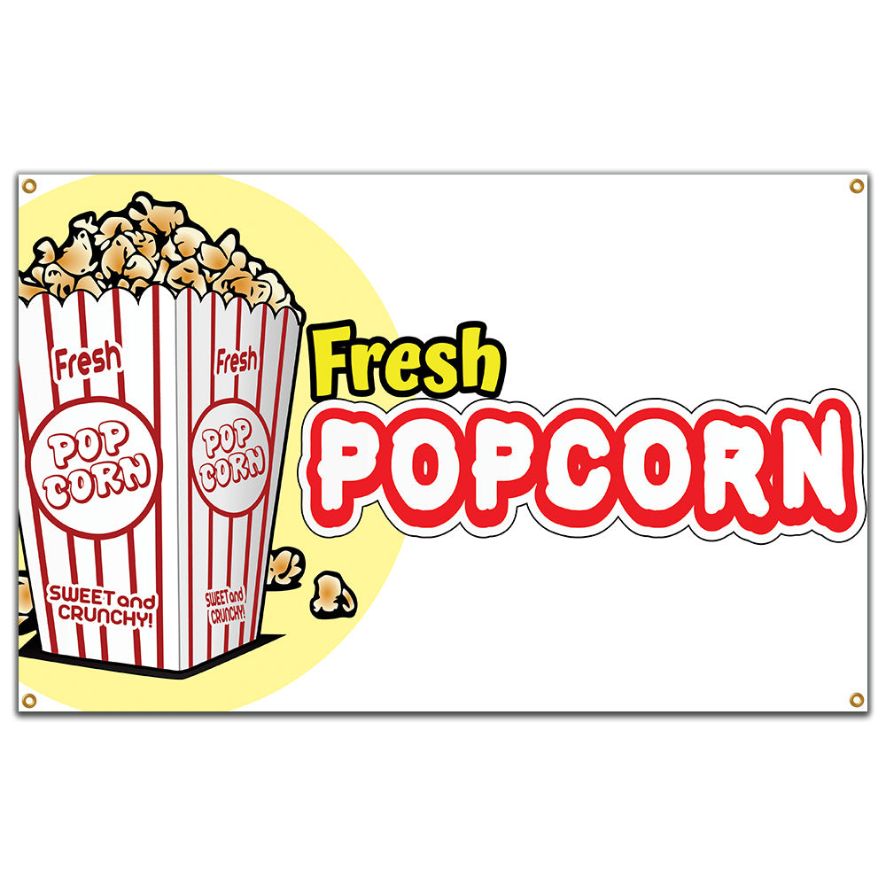 Fresh Popcorn Banner