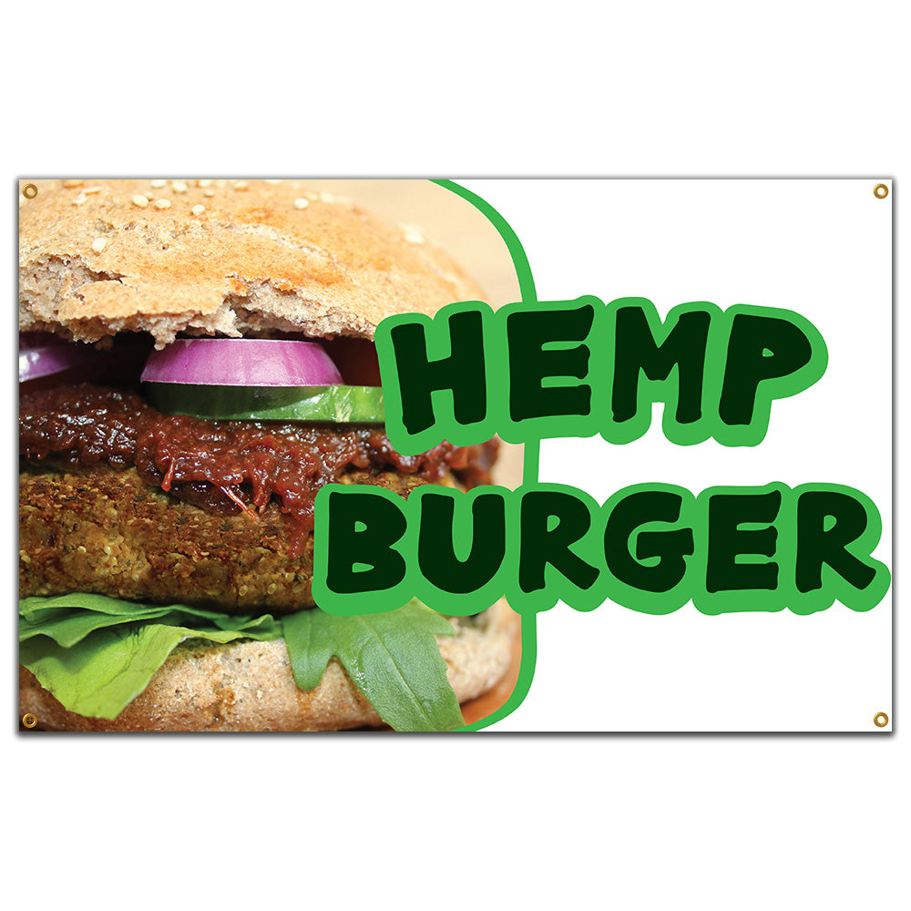 Hemp Burger Banner