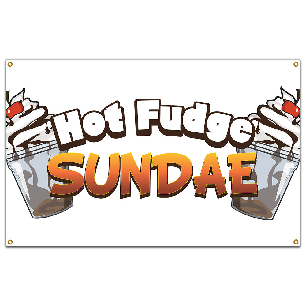 Hot Fudge Sundae Banner