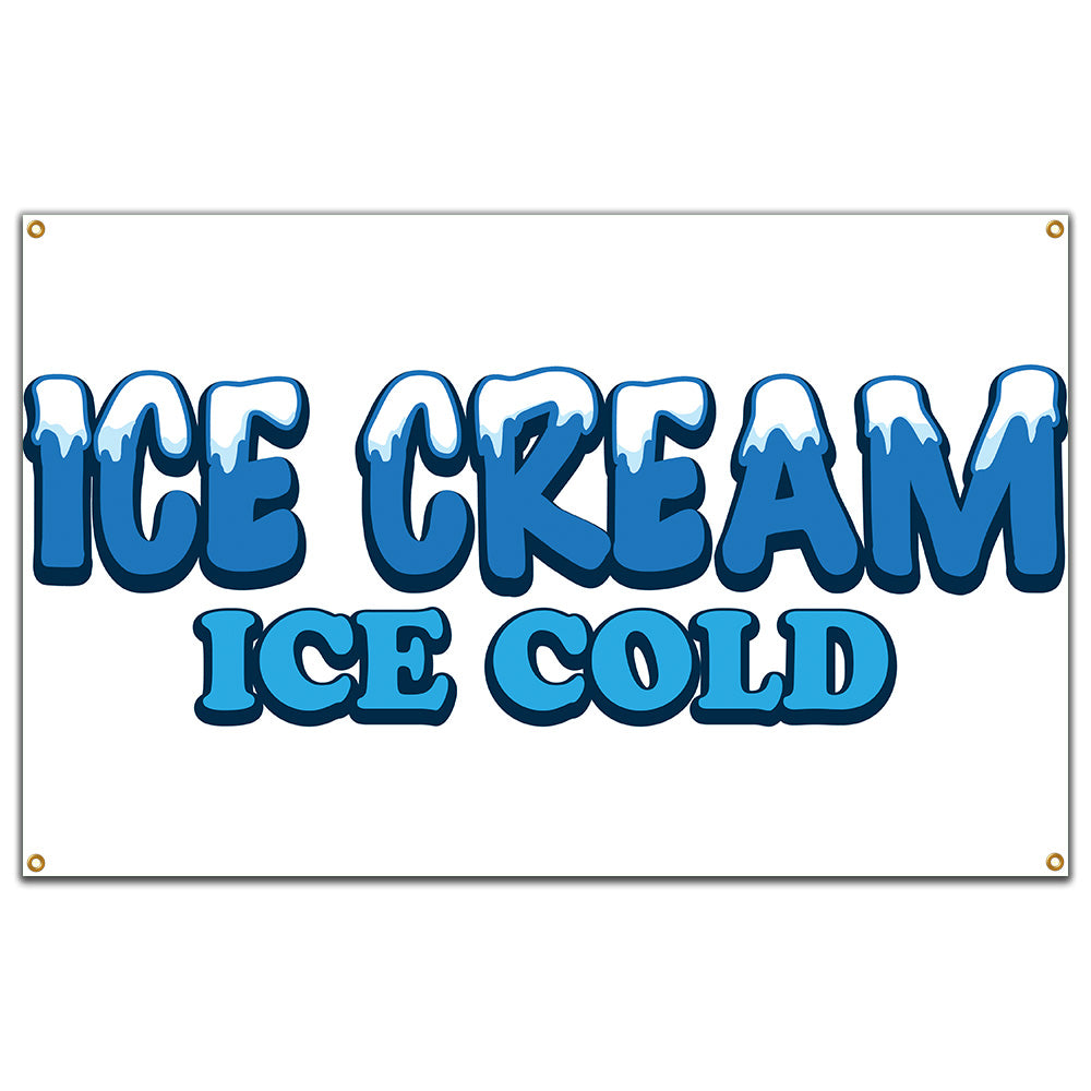 Ice Cream Ice Cold Banner