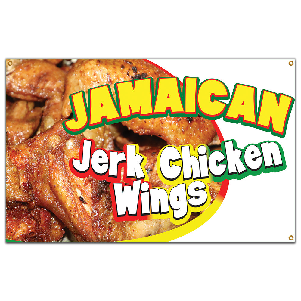 Jamaican Jerk Chicken Wings Banner
