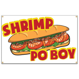 Shrimp Po Boy Banner
