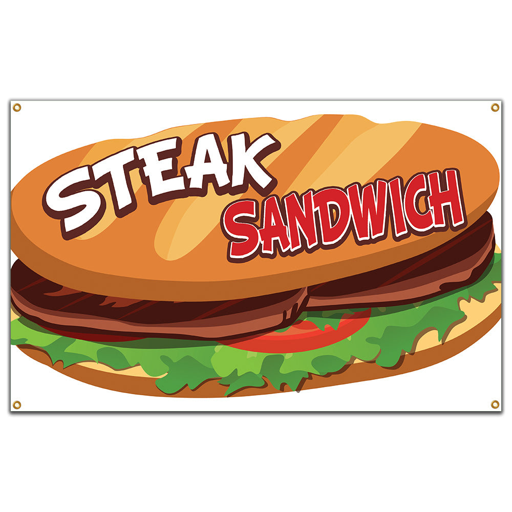 Steak Sandwich Banner