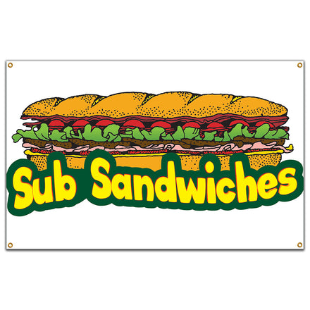 Sub Sandwiches Banner