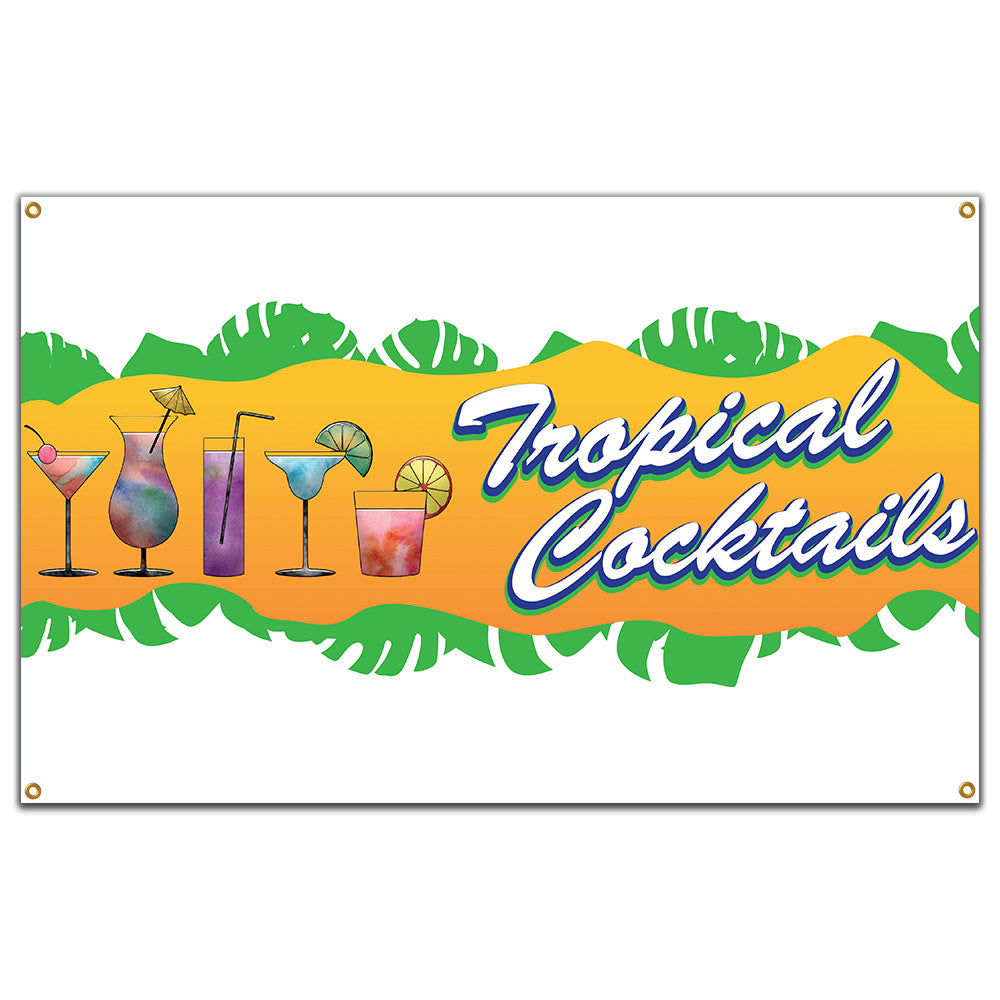 Tropical Cocktails Banner