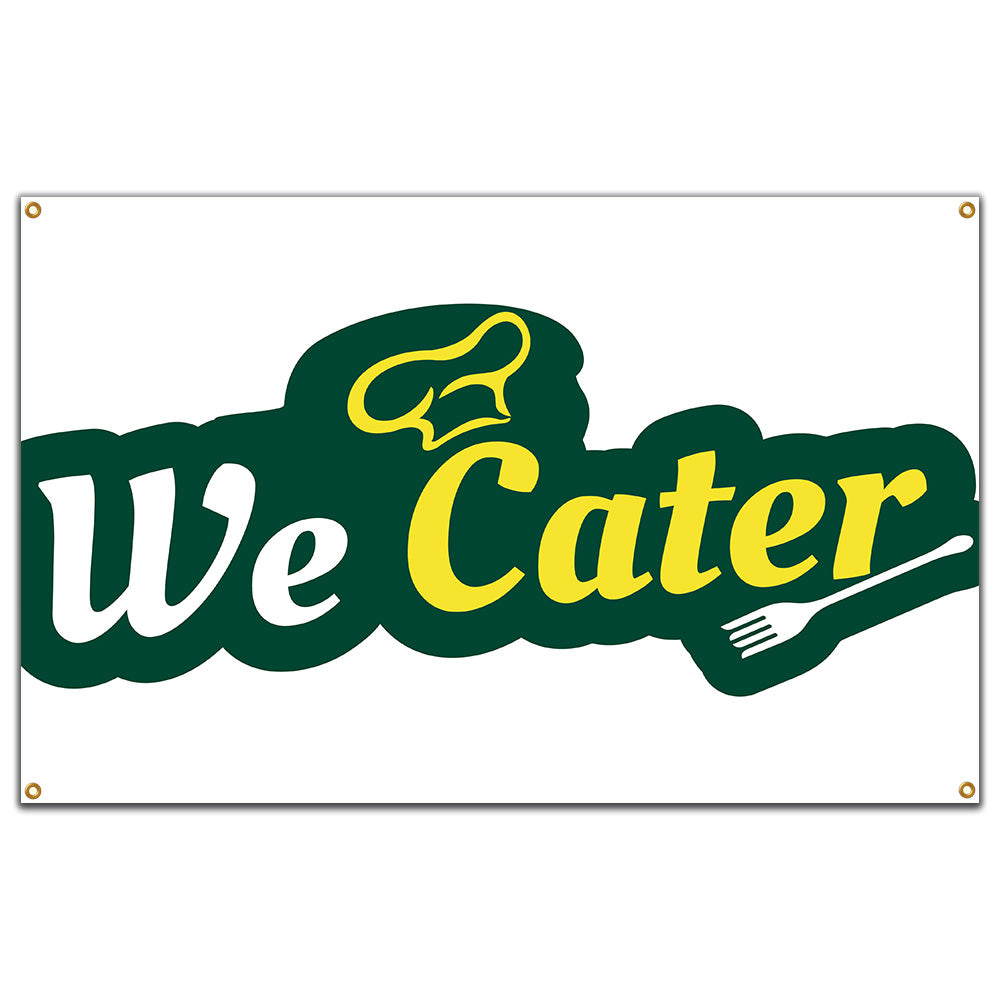 We Cater Banner