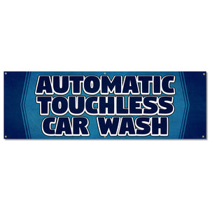 Automatic Touchless Car Wash Banner