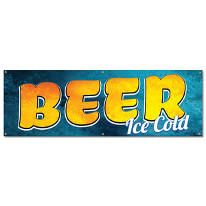 Beer Ice Cold Banner