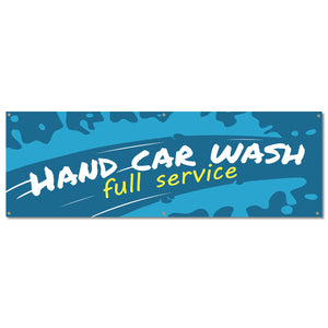 Hand Car Wash Banner