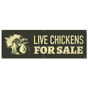 Live Chickens Banner