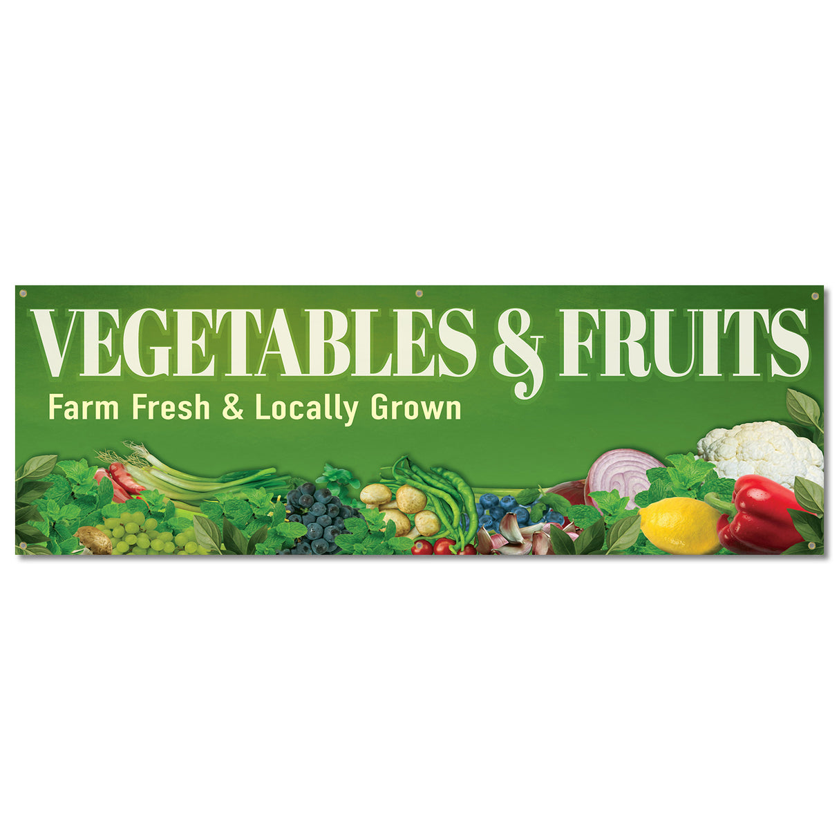Vegetables And Fruits Banner