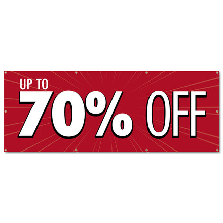 70% Off Banner