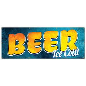 Beer Ice Cold Banner