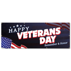 Happy Veterans Day Banner