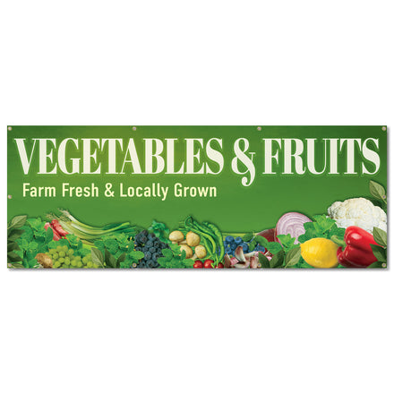 Vegetables And Fruits Banner