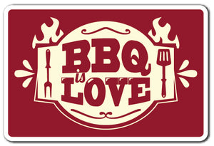 BBQ LOVE Sign