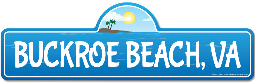 Buckroe, VA Virginia Beach Street Sign