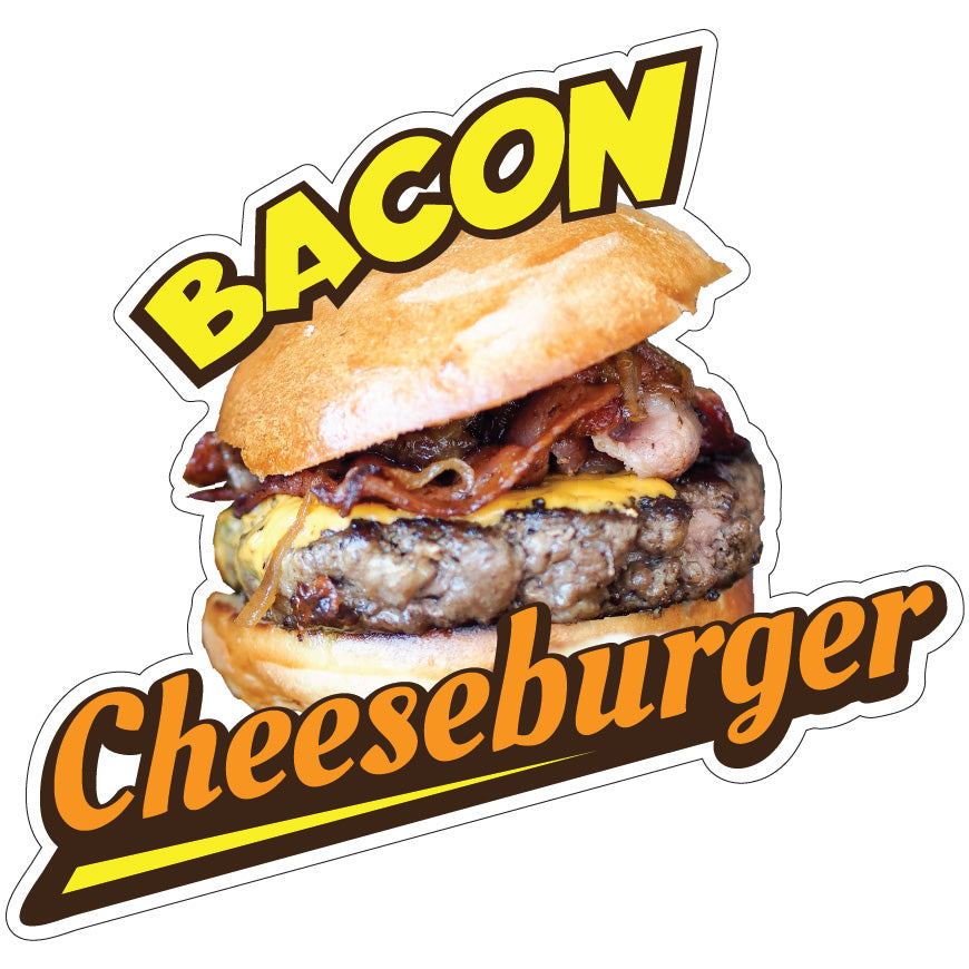 Bacon Cheeseburger Die-Cut Decal