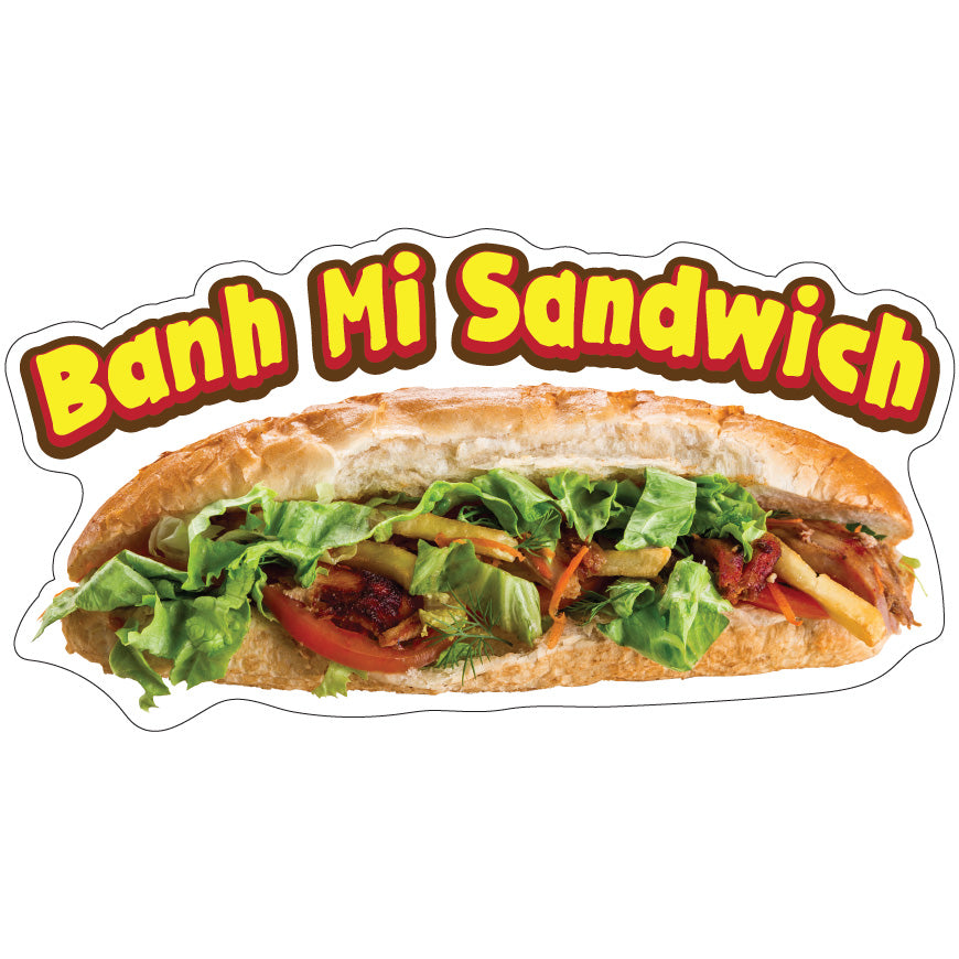 Banh Mi Sandwich Die-Cut Decal