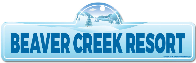 Beaver Creek Resort Street Sign