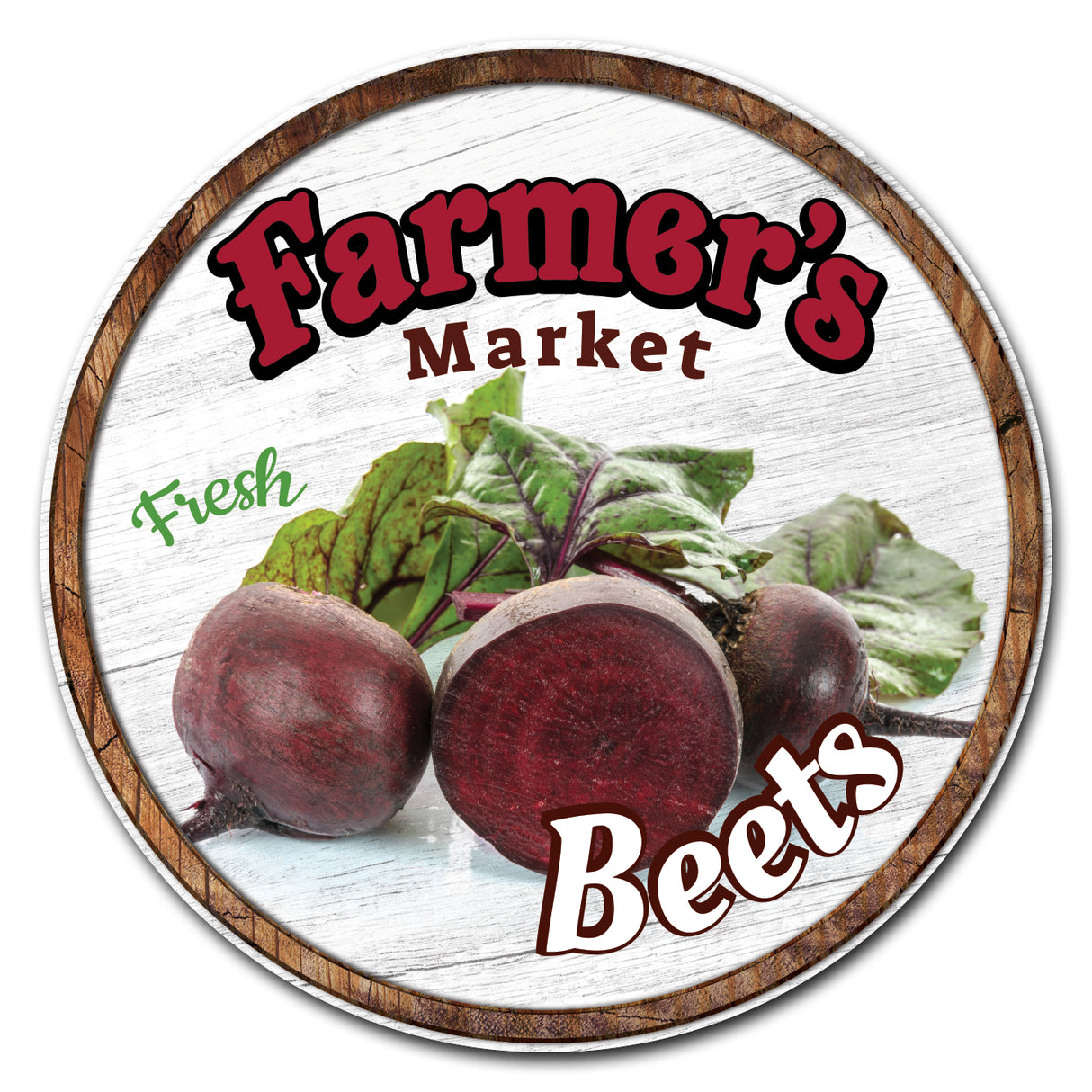 Farmer's Market Beets Circle