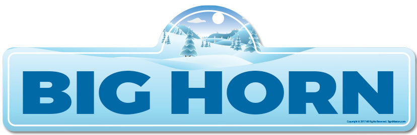 Big Horn Street Sign
