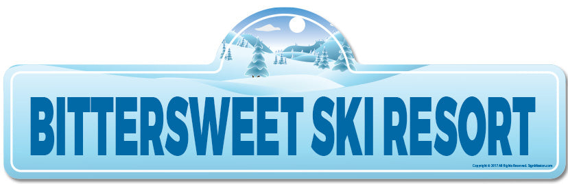 Bittersweet Ski Resort Street Sign