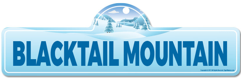 Blacktail Mountain Street Sign