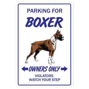 BOXER DOG Sign