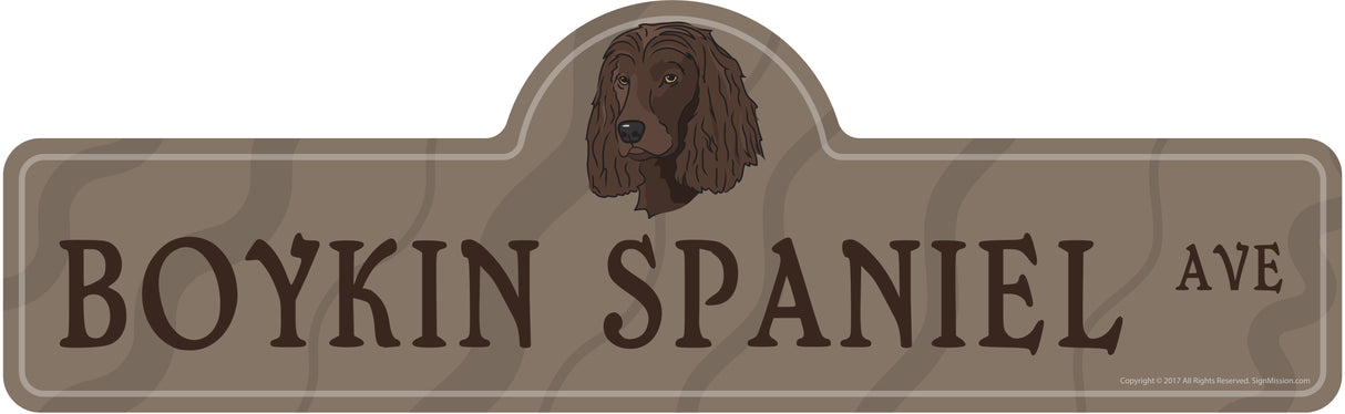 Boykin Spaniel Street Sign